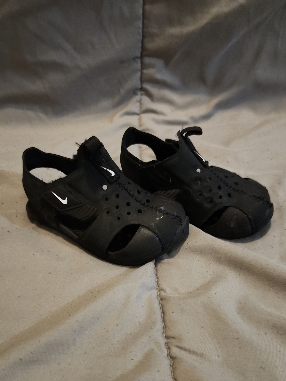 Nike Kids Black Sunray Sandals